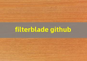  filterblade github